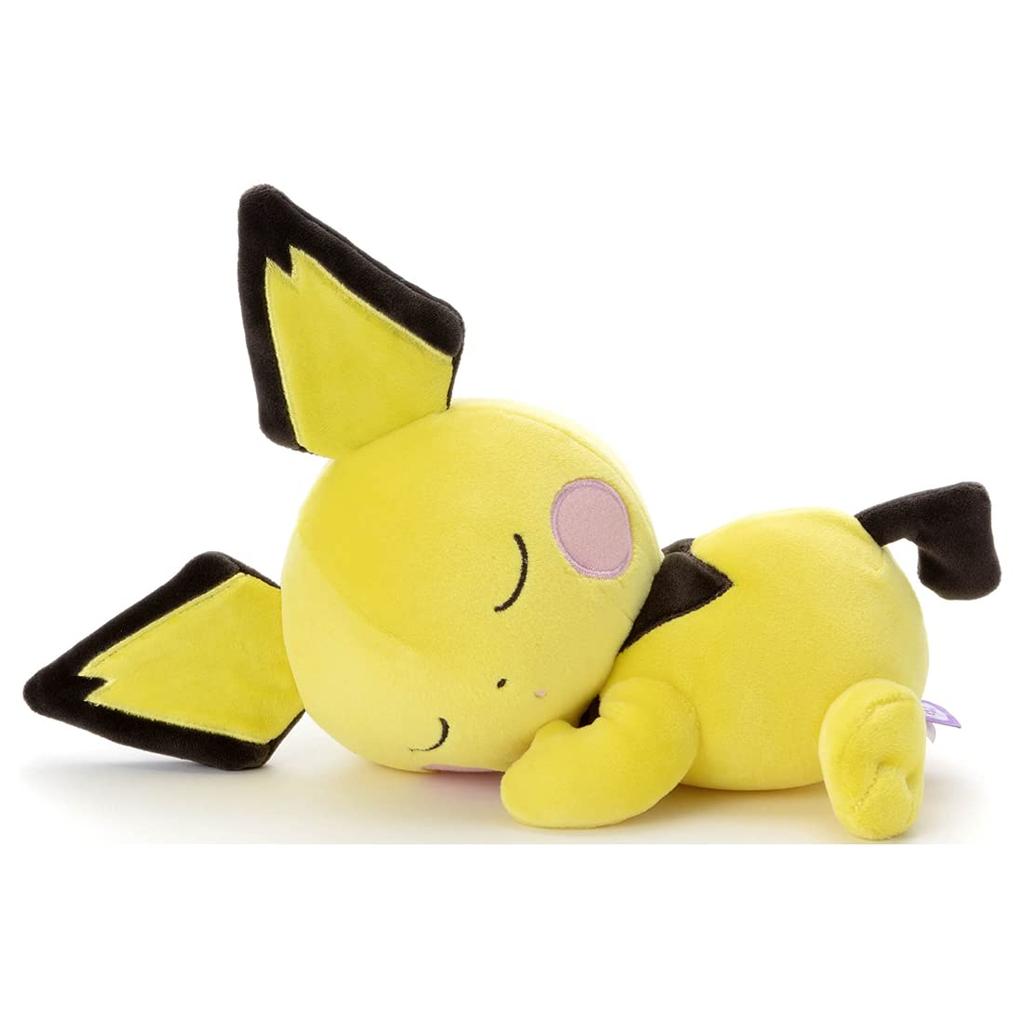 Takara Tomy Arts Pokemon Sleeping Friend Plush Toy S Pichu Width Approx. 26cm