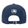MLB Logo Design Cotton Baseball Cap Unisex Couple Style Navy Blue 3ACPVV34N-50NYS