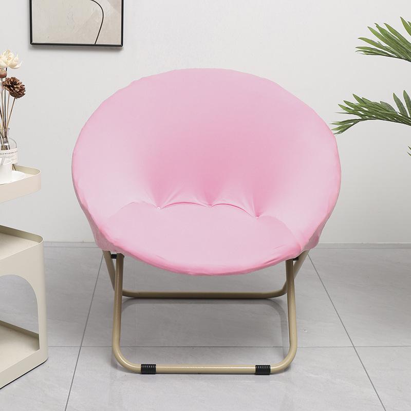 NEW Solid Color Saucer Chair Cover Spandex Protector Round Recliner Slipcover Polyester Removable Washable Moon Chair Cover