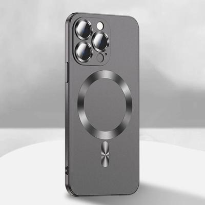 Do bezprzewodowego ładowania Magsafe silikonowe etui do iPhone'a 14 13 12 11 Pro Max Plus 14Pro iPhone14 z osłoną obiektywu