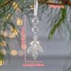Transparent Acrylic Indoor Snowflake Crystal Ice Pendant Pearl Water Drop Hanging String Christmas Tree Ornament Pendant