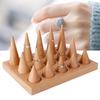 Holz 15 Finger Display Ringhalter Schaukasten Ständer Schmuck Ringe Organizer