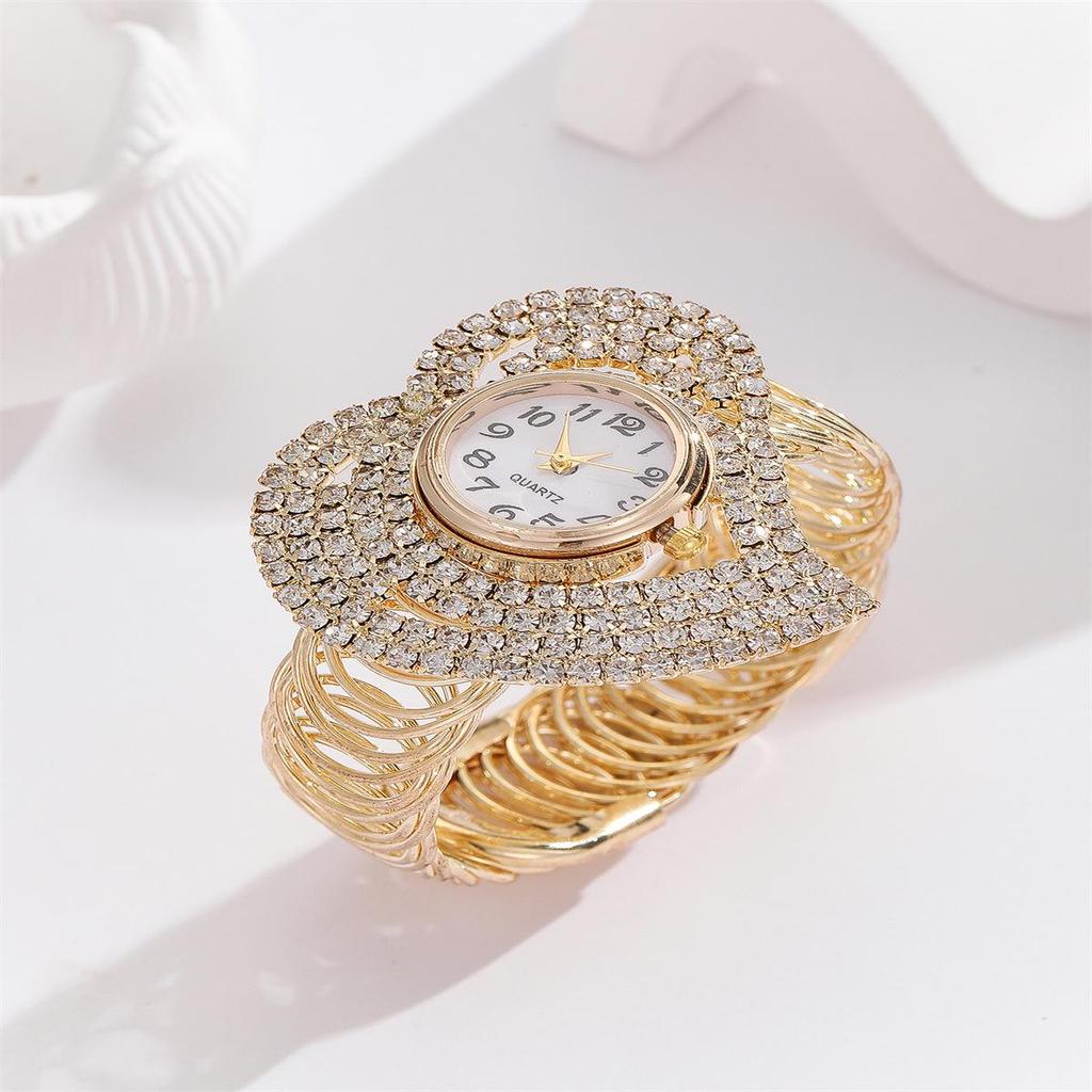 Fashionable Starry Sky Women's Bracelet Watch with Full Diamond Inlay