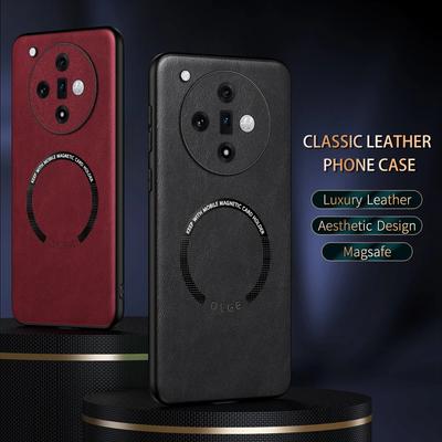 Voor OPPO Find X7 Fijn Gat Schapenvacht Magnetisch TPU Zachte Rand Anti-Val Anti Vingerafdruk Telefoonhoesje