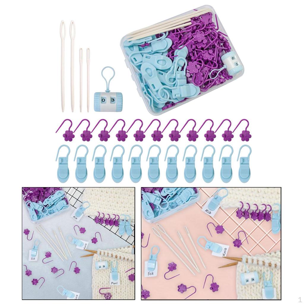 Colorful, Soft, And Cute Multi-function Crochet Markers for Knitting Sewing.