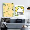 1pc La Dolce Vita Lemon Poster Paper Print Home Bedroom Entrance Bar Cafe Art Painting Decoration