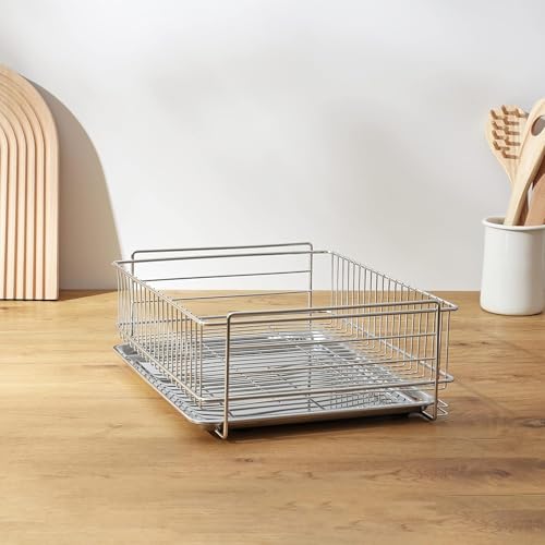 [Online Exclusive] Pearl Metal Stainless Steel Dish Drainer Basket AZ-7166