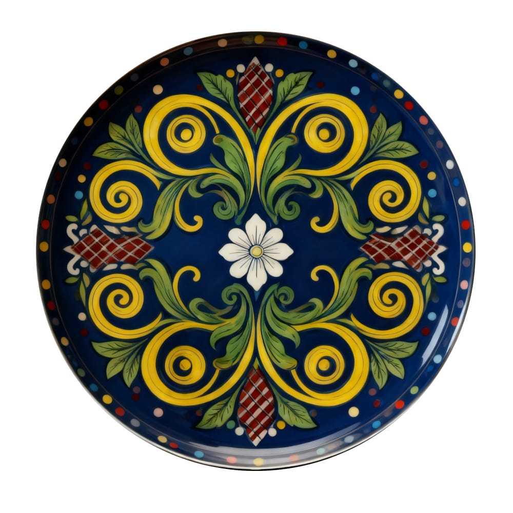 

JY Домашние поделки: Европейский и американский стиль Железная круглая настенная тарелка Декорация Diameter 20 cm