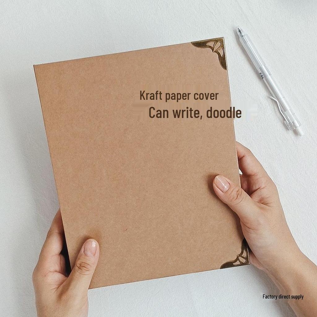 A5 Kraft Paper Retro Journal: Loose Leaf Notebook & Travel Diary Planner for Girls