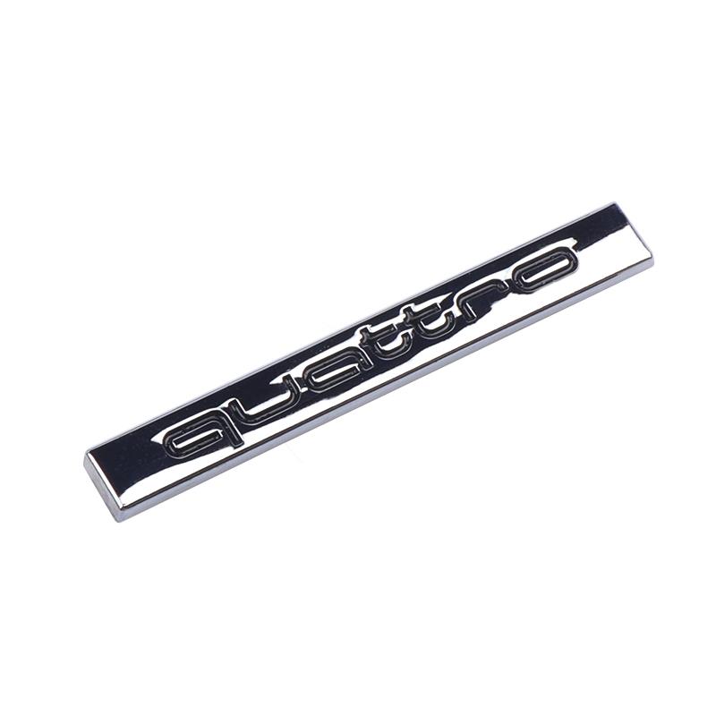 3D QUATTRO Emblem Car Front Grille Badge Body Trunk Decoration Sticker for sjhy3 A3 A4 B8 8P 8V A6 C7 A5 Q5 B7 B6 A2 A3 Q2 Q3 Q4