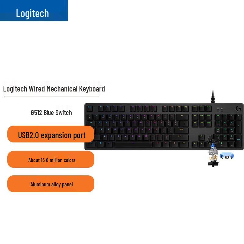 

Logitech G512 RGB Mechanical Gaming Keyboard