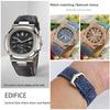 Denim & Cowhide Leather Watch Strap for Patek Philippe Nautilus 5711/5712 – Fashion Light Blue/Green/Gray Jeans Style Band