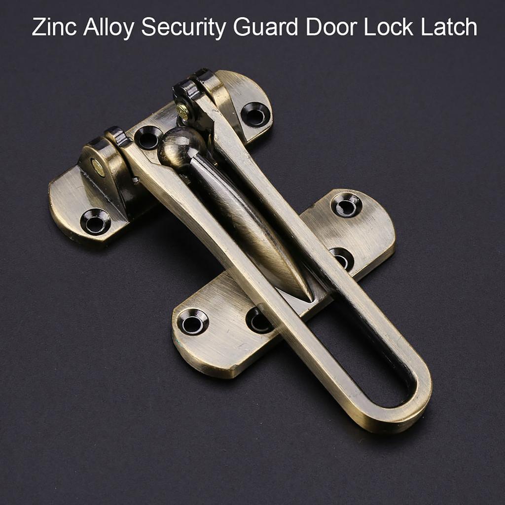 Heavy Duty Zinc Alloy Safety Guard Security Door Lock Latch for Home Hotel Door