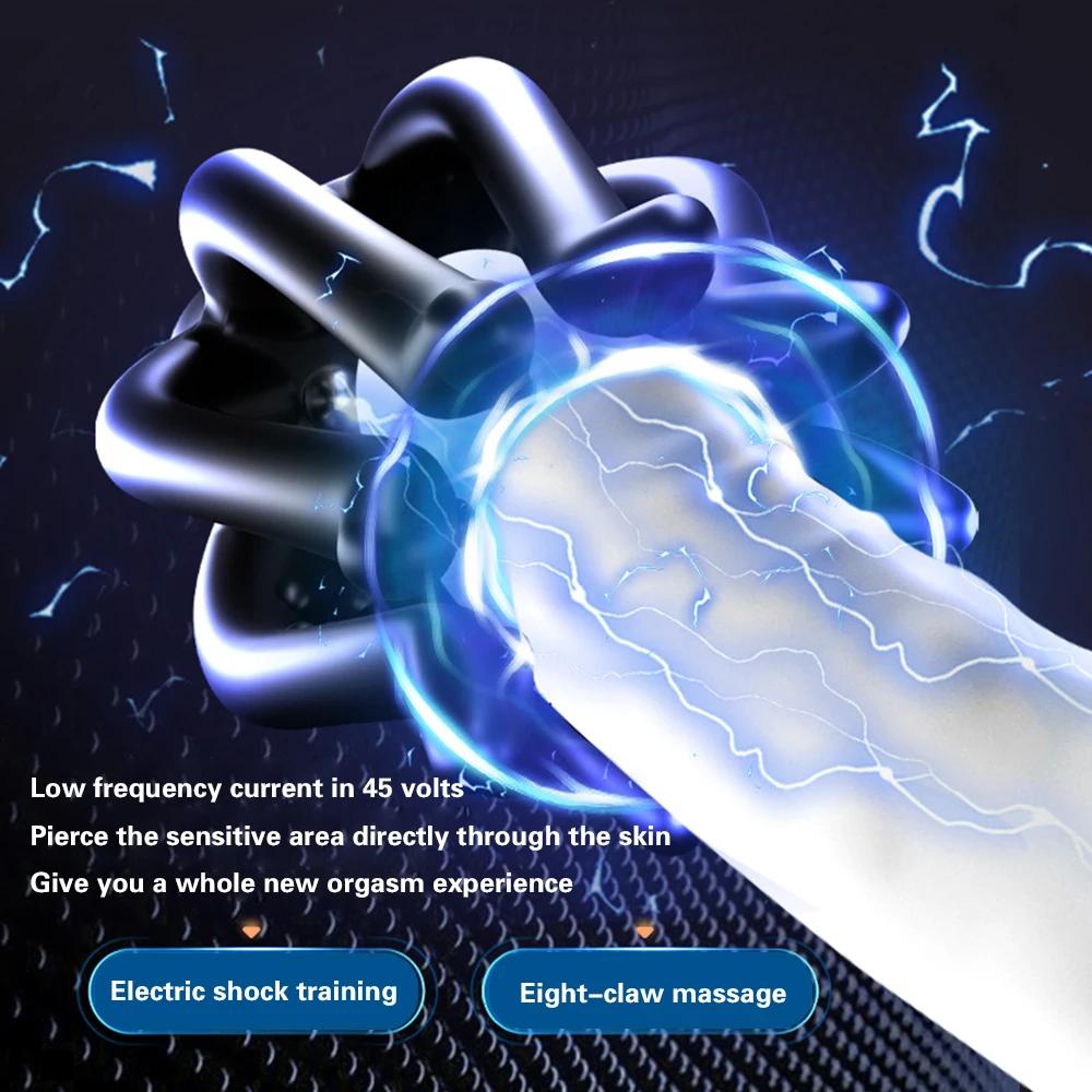 Electric Glans Trainer Stimulater Massager Adults Sex Toys for Men Penis Delay Exerciser Vibrator Masturbation Erotic Products