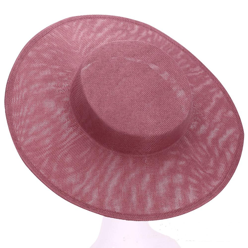 Hår Accessories DIY Hat Fascinator Base Ensfarvet Flere Farver Banket Hatte Hovedbeklædning Hat Base Bryllup