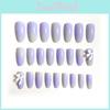 Non-special Makeup Purple Round Head Nail Stickers For Ladies