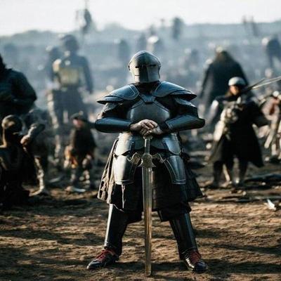Czarna Zbroja Barbuta na Całe Ciało Arcydzieło Średniowiecznej Ochrony Pełna Zbroja Płytowa Rycerza na Cosplay Kostium LARP