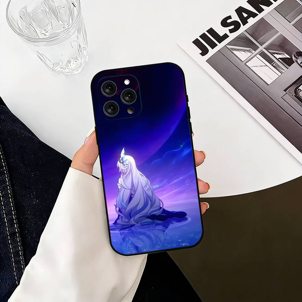 

S-Skirk Impact Genshin Phone Case For iPhone 17, 16,15,14,13,12,11 Plus,Pro Max, Others Soft Black Cover iPhone16
