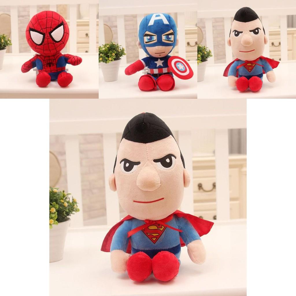 Colorful Avengers Plush Toy Collection With Spiderman Captain America Ironman Design