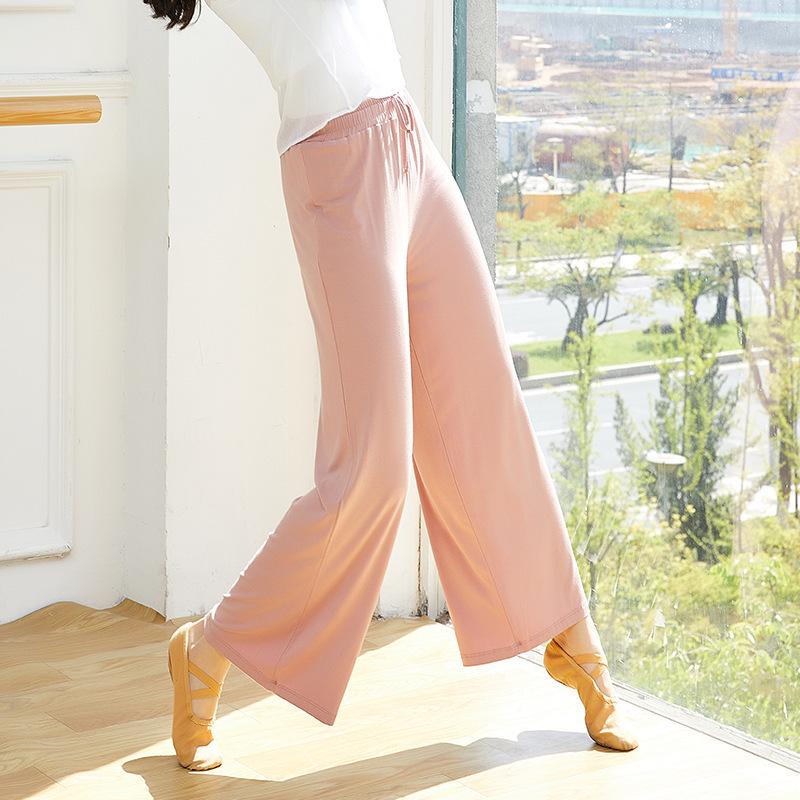 Modal Cloud High Waist Wide Leg Tanz- & Yogahose - Elastischer Drapierfall für Moderne & Klassische Stile