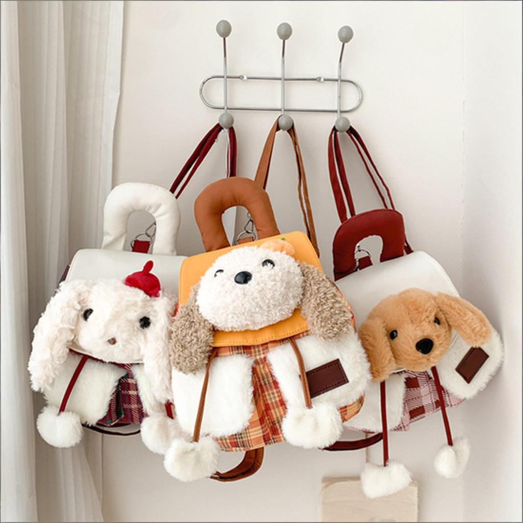 Cartoon Plush Backpack, Cute Animal Doll Bag, A Stylish Backpack For Girls For Everyday Use And Commuting