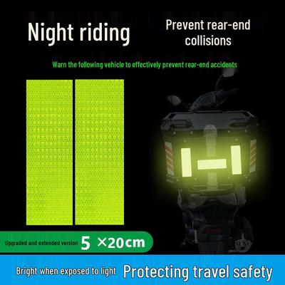 Reflective Stickers for Vehicle Safety: Motorcycle, Bicycle, Car, Helmet – Anti-Collision Night Strips