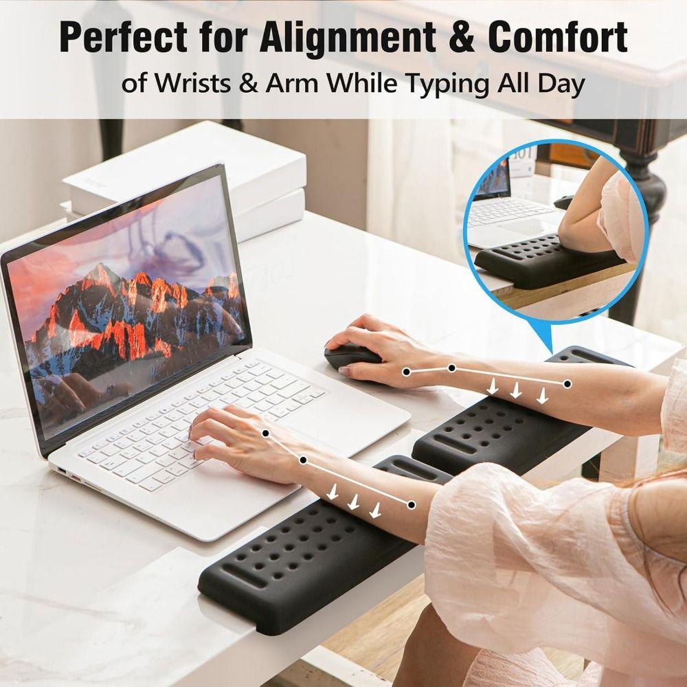 Soft Cushion Elbow Support Padding Black Keyboard Hand Rest Non-slip Arm Cushions Relax Wrist