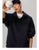 Men's 450g Heavyweight Boxy Cropped Hoodie, Button-Up, American Style for Spring/Autumn
