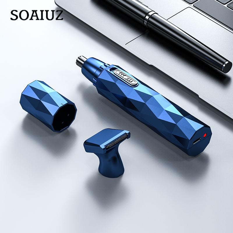 Tagliacapelli elettrico per naso da uomo Epilatore maschile Trimmer per orecchie Trimmer per viso Capelli Barba Sopracciglio Taglierina Strumento per rasatura Rasoio USB ricaricabile