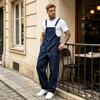 Salopette en jean homme européenne et américaine marque tendance simple tempérament high street combinaison américaine vente en gros