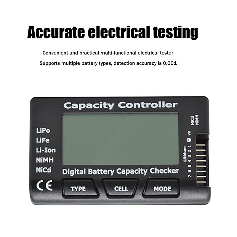 7 Digitaler Akku-Kapazitätsprüfer Controller Rc Cellmeter Tester Spannungsprüfer Für Lipo Life Li-Ion Nimh Nicd Zellmeter