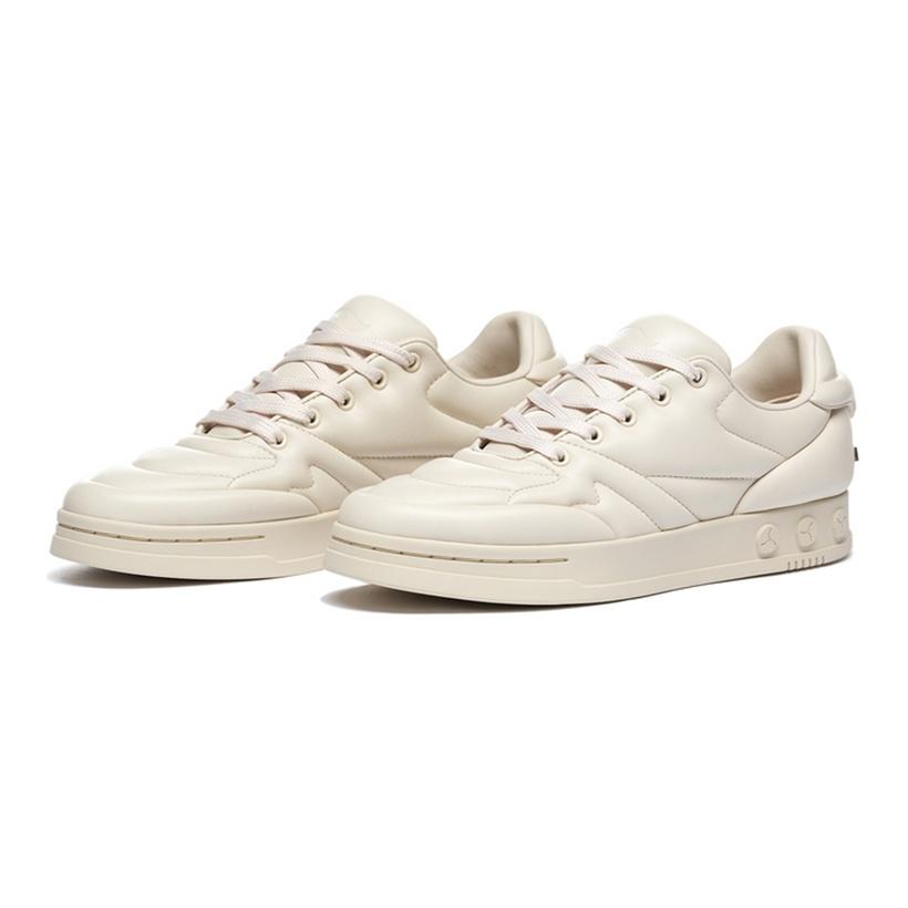 Li-Ning 1990 Wear-Resistant Non-Slip Low-Top Skate Shoes Women Sneakers Swan-White ALHS040-1