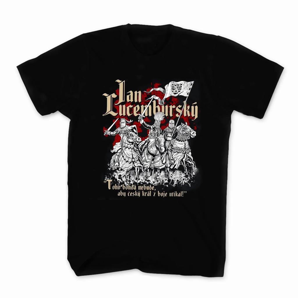 King John of Luxembourg T-Shirt 100% Cotton O-Neck Summer Short Sleeve Casual Mens T-shirt Size S-3XL