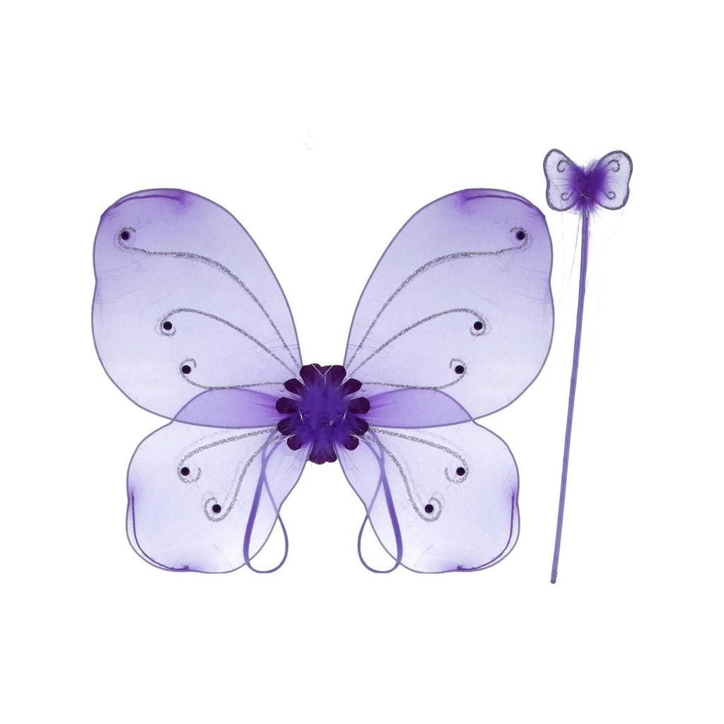 Smiffys Set de accesorii pentru costume de fluture pentru fete