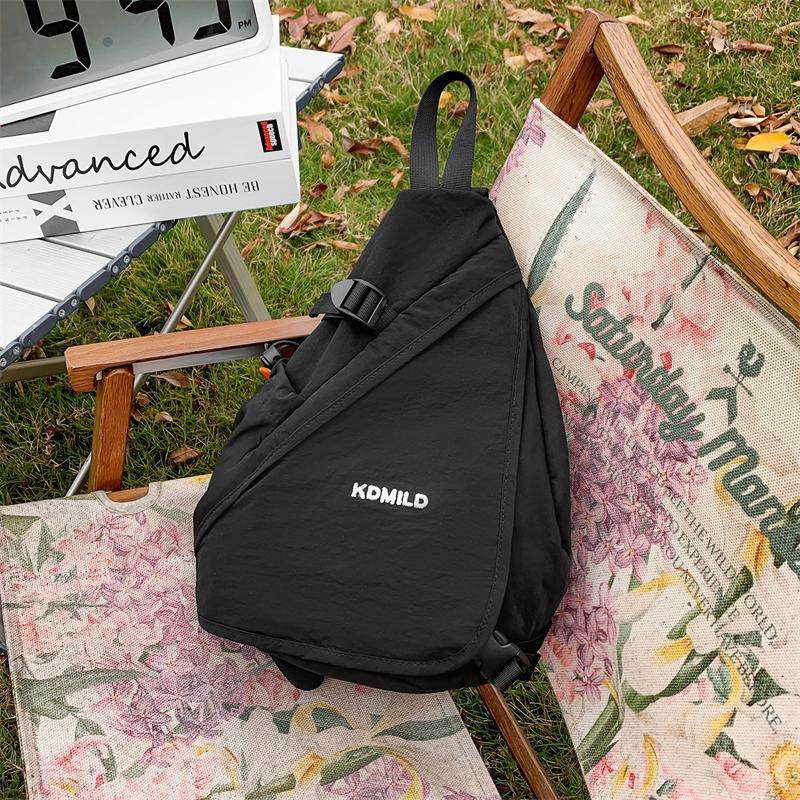 Bolso Ligero para el Pecho Bolso de Hombro de Color Contrastante Bolso Cruzado para Deportes al Aire Libre Montar