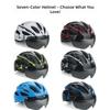 Magnetic-style Visor PC Material Cycling Helmet for Unisex Mountain and Road Bike Safety Roller Skating Use