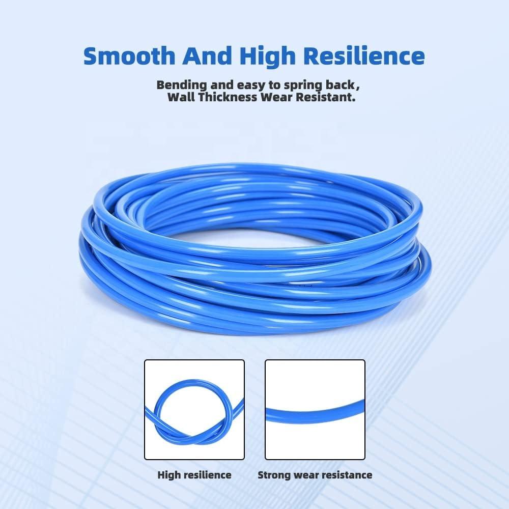 pneumatic suspension 12 Meter Blue Pneumatic PU Air Hose Pipe Tube Kit Industrial Air Line or Fluid Transfer for Construction Machinery Industries air