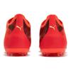Puma Ultra Match Rundspitze Schnürschuh MG (Gummistollen) Kunstrasenstoff Fußballschuhe Herren Fußballschuhe Orange Grün 106902-03