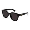 Gucci Original Design Acetate Round Sunglasses Men's Black