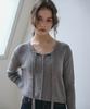 Vem.Ver Ribbon Tie Knit Cardigan_Gray