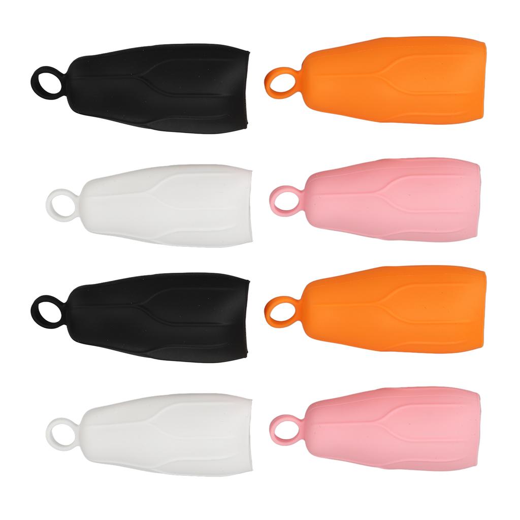 8pcs Elastic Toiletry Sleeve Protective Silicone Ring Hook Leakproof Toiletry Cover for Travel Outdoor