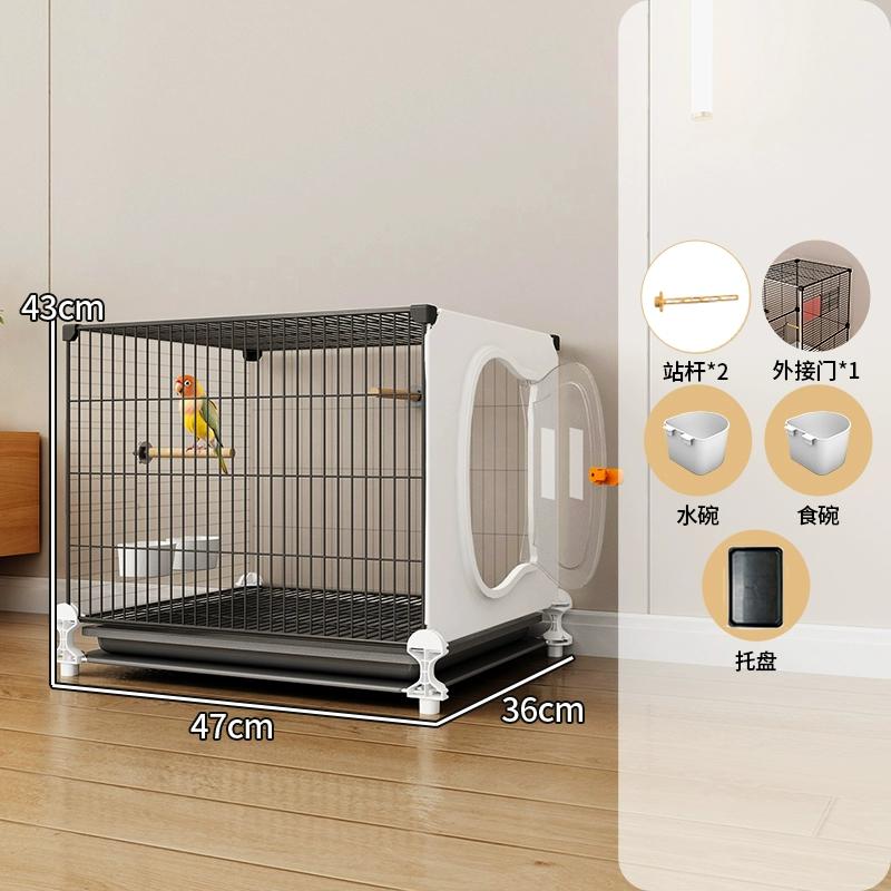 

Large Bird Cage for Parrots New Design Luxury Villa for Budgies Cockatiels Lovebirds Spacious Premium Aviary with Modern Feature