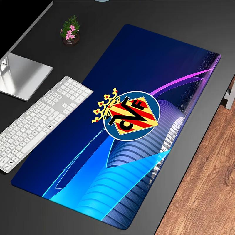 Club Vill-arreal Crest Design Mouse Pad, Rubber Base, Mouse Pad for Gamers and Office Use, Gaming Desk , Easy To Clean Mat Christmas Fan Gifts