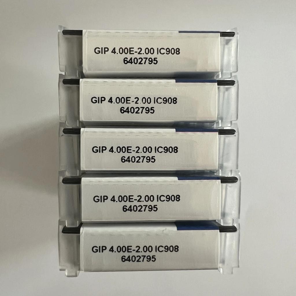 ISCAR / GIP4.00E-2.00 IC908   Industrial indexable carbide inserts 10 Pcs