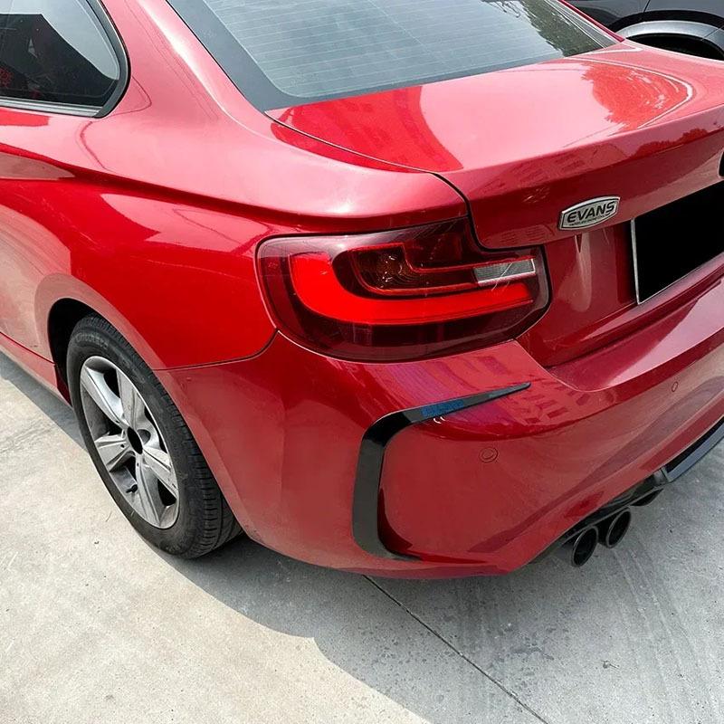 16-21 BMW 2 Series F87 M2 Rear Bumper Diffuser & Side Skirts Stickers for Exterior Modification