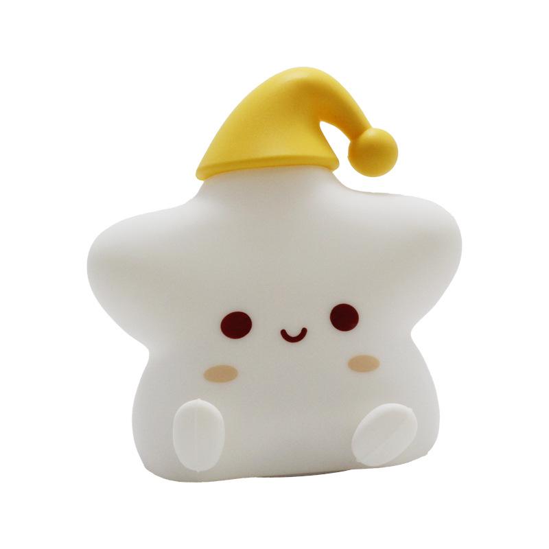 Rechargeable Star Silicone Night Light for Kids - Perfect Birthday Gift for Girls