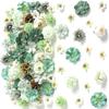 80Pcs Artificial Flower Heads 25-43mm for Craft Wedding Bouquets Flower Arrangements Cake Decoration Hair Accessories