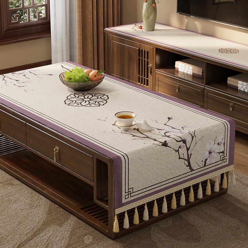 Coffee Table Tablecloth Living Room Light Luxury High-End Tv Cabinet Long Cover Cloth Dining Table Decorative Tablecloth