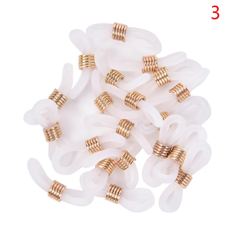 20Pcs Brillen/Brille Kette Riemen Halter Gummi Schleife Ende Erkenntnisse Diy