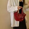 Leather Cherry Love Portable Tote Bag Women's New Shoulder Crossbody Bag